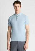 Remus Uomo Textured Knit Polo Shirt, Sky Blue image