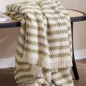 Riva Hoem Clynne Super Soft Woven 130x180cm Throw, Green