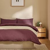 Riva Made Textured Cotton Duvet Cover Set, Brown