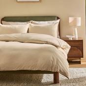 Riva Made Textured Cotton Duvet Cover Set, Natural image