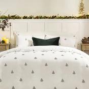 Riva Wylder Winter Forest Duvet Cover Set, White &amp; Green