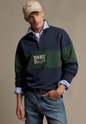 R.M WILLIAMS Heritage Panel Quarter Zip Sweatshirt, Navy image