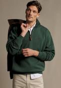 R.M WILLIAMS Mulyungarie Quarter Zip Sweatshirt, Pine Green image
