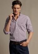 R.M WILLIAMS Whyalla Poplin Check Shirt, Red &amp; Navy image