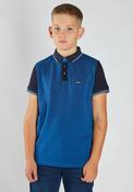 Diesel Boys Robinson Short Sleeve Polo, Blue image