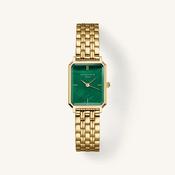 Rosefield Octagon XS Watch, Gold &amp; Emerald Green image