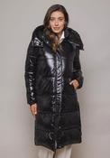 Rino &amp; Pelle Joia High Shine Long Padded Coat, Black image