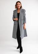 Rino &amp; Pelle Double Breasted Coat, Navy and White image