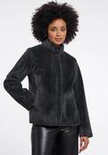 Rino &amp; Pelle Madai Faux Fur Jacket, Dark Teal Green image