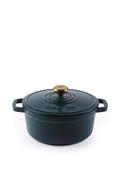 Salter Chester Cast Iron Casserole Pot 24cm, Green image