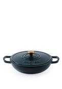 Salter Chester Shallow Cast Iron Casserole Pot 30cm, Green image