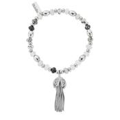 ChloBo Tassel of Joy Rutilated Quartz Bracelet. Silver image