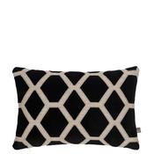 Scatter Box Orva Rectangle Geo Cushion 40x60cm, Black