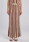 Selected Femme Flina Striped Wide Leg Trousers, Cream Multi image
