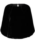 Selected Femme Velvet Balloon Sleeve Blouse, Black image