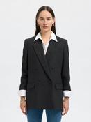 Selected Femme Elin Wool Blend Blazer, Black image