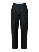 Selected Femme Dora Mid Rise Tapered Trousers, Black image
