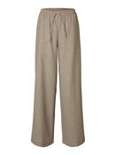 Selected Femme High Waist Extra Wide Leg Trousers, Brown image