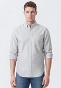 Selected Homme Rick Oxford Shirt, Green &amp; White image