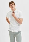 Selected Homme Zip Polo Shirt, Off White image