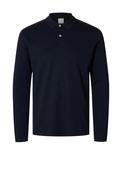 Selected Homme Paris Long Sleeve Polo Shirt, Navy image