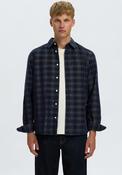 Selected Homme Claus Slim Fit Cord Check Shirt, Navy Multi image