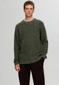 Selected Homme Neil Speckled Knit Jumper, Forest Green image