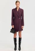 Selected Femme Lisa Blazer Dress, Wine image