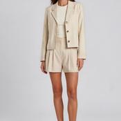 Selected Femme Dima Cotton Blend Blazer, Beige image