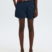 Selected Femme Hanny High Rise Denim Shorts, Dark Blue image