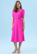 Sister by Caroline Kilkenny Pearl Midi Dress, Fuchsia image