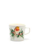 Aynsley Set of Four Robin Mugs, White image
