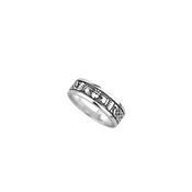 Solvar Gent's Oxidised Claddagh Band, Silver image