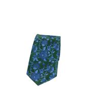 Soprano Gothic Floral Tie &amp; Pocket Square, Dark Green &amp; Navy image
