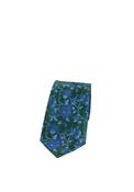 Soprano Gothic Floral Tie &amp; Pocket Square, Dark Green &amp; Navy image