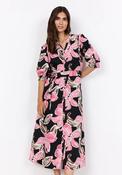 Soyaconcept Caralina V-Neck Floral Print Dress, Pink image