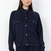 Soyaconcept Banu Jersey Funnel Neck Jacket, Navy image