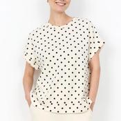 Soyaconcept Godiva Polka Dot Jersey Top, Cream image