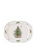 Spode Christmas Tree 14 Inch Sculpted Oval Platter image