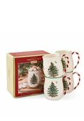 Spode Christmas Tree Set Of 4 Candy Cane Mugs image
