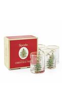 Spode Christmas Tree Set Of 4 Lowball Glasses image