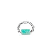 ChloBo Balance Spirit Stone Stretch Ring, Silver
