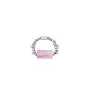 ChloBo Calming Stone Stretch Ring, Silver