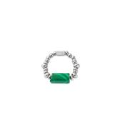 ChloBo Protection Stone Stretch Ring, Silver