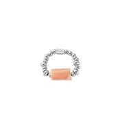 ChloBo Love Spirit Stone Stretch Ring, Silver