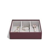 Stackers Medium Watch &amp; Accessory Layer, Burgundy