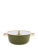 Stellar Cast Light 24cm Casserole Pan, Olive Green image