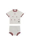 Guess Baby Girl Cherry Knit Short Set, White image