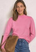 Street One Button Detail Turtleneck Sweater, Pink image