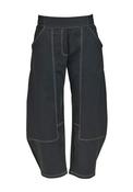 My Soul Stretch Barrel Trousers, Black